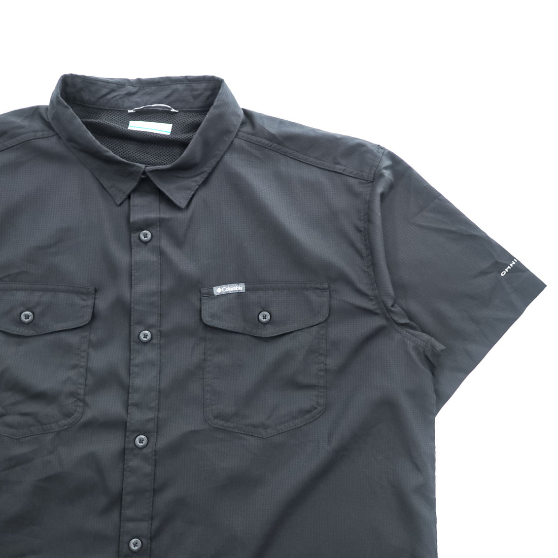 Columbia 半袖シャツ OMNI-WICK XL ブラック メッシュ Utillzer 2 Solid S/S Shirt 透湿 AM9136