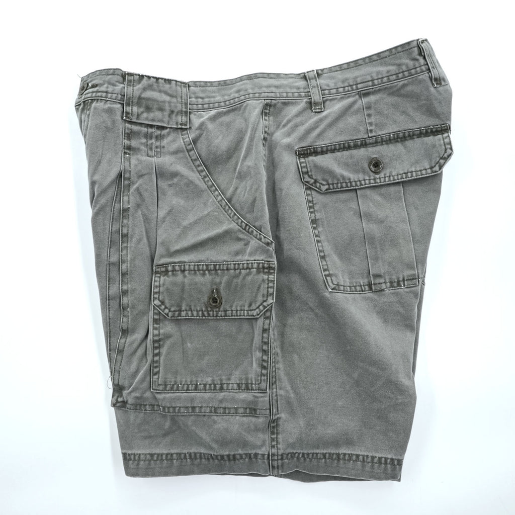 Eddie Bauer 90年代 ヴィンテージ ブッシュ カーゴショーツ ショートパンツ L グレー マルチポケット