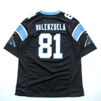 NIKE ゲームジャージ Vネック Tシャツ L ブラック ブルー ON FIELD NFL ナンバリング