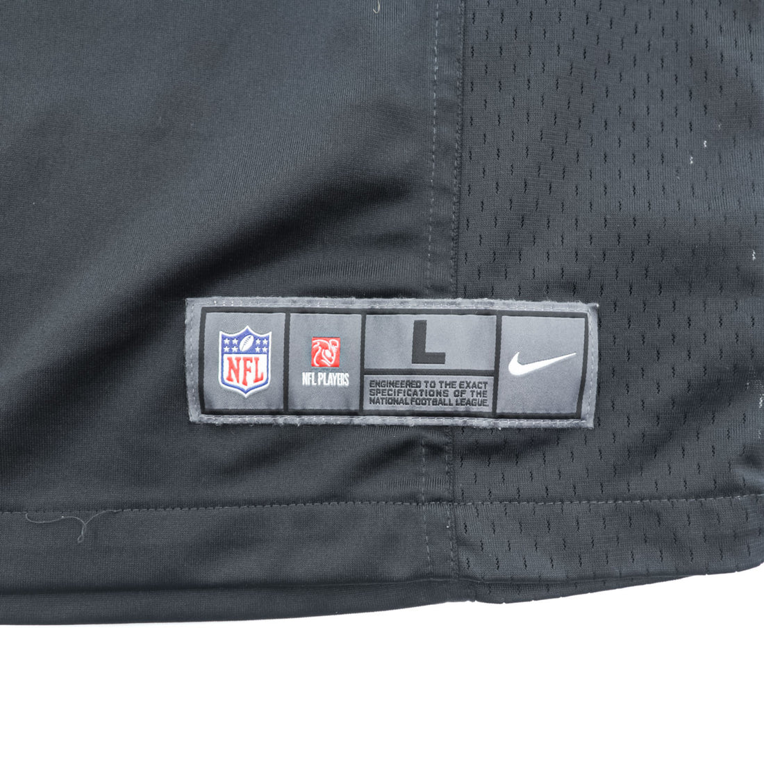 NIKE ゲームジャージ Vネック Tシャツ L ブラック ブルー ON FIELD NFL ナンバリング