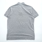 Polo Ralph Lauren ポロシャツ L グレー スモールポニー ロゴ 刺繍 CLASSIC FIT 鹿の子