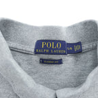 Polo Ralph Lauren ポロシャツ L グレー スモールポニー ロゴ 刺繍 CLASSIC FIT 鹿の子