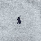 Polo Ralph Lauren ポロシャツ L グレー スモールポニー ロゴ 刺繍 CLASSIC FIT 鹿の子
