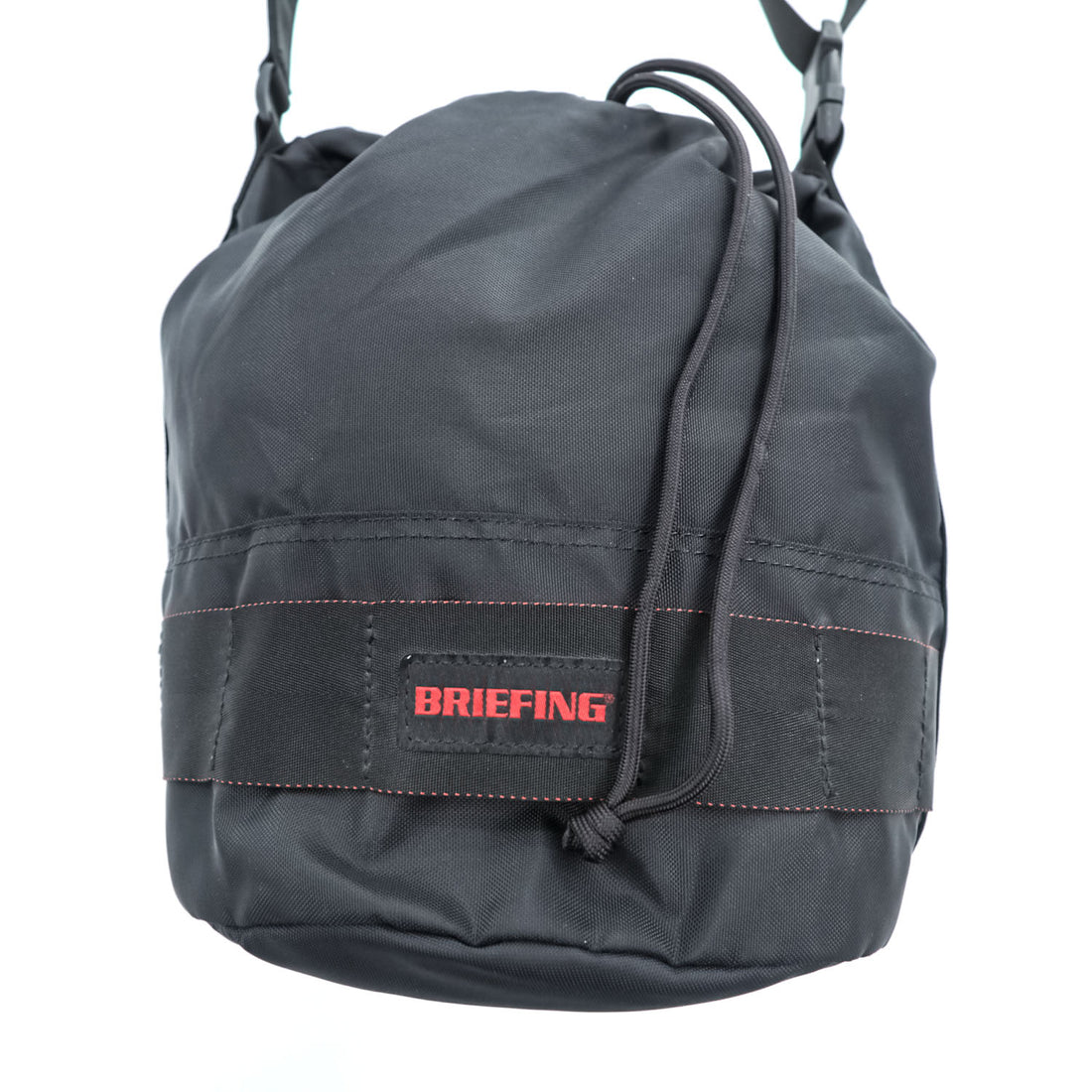 BRIEFING Made in Japan Black Nylon Drawstring Shoulder Bag