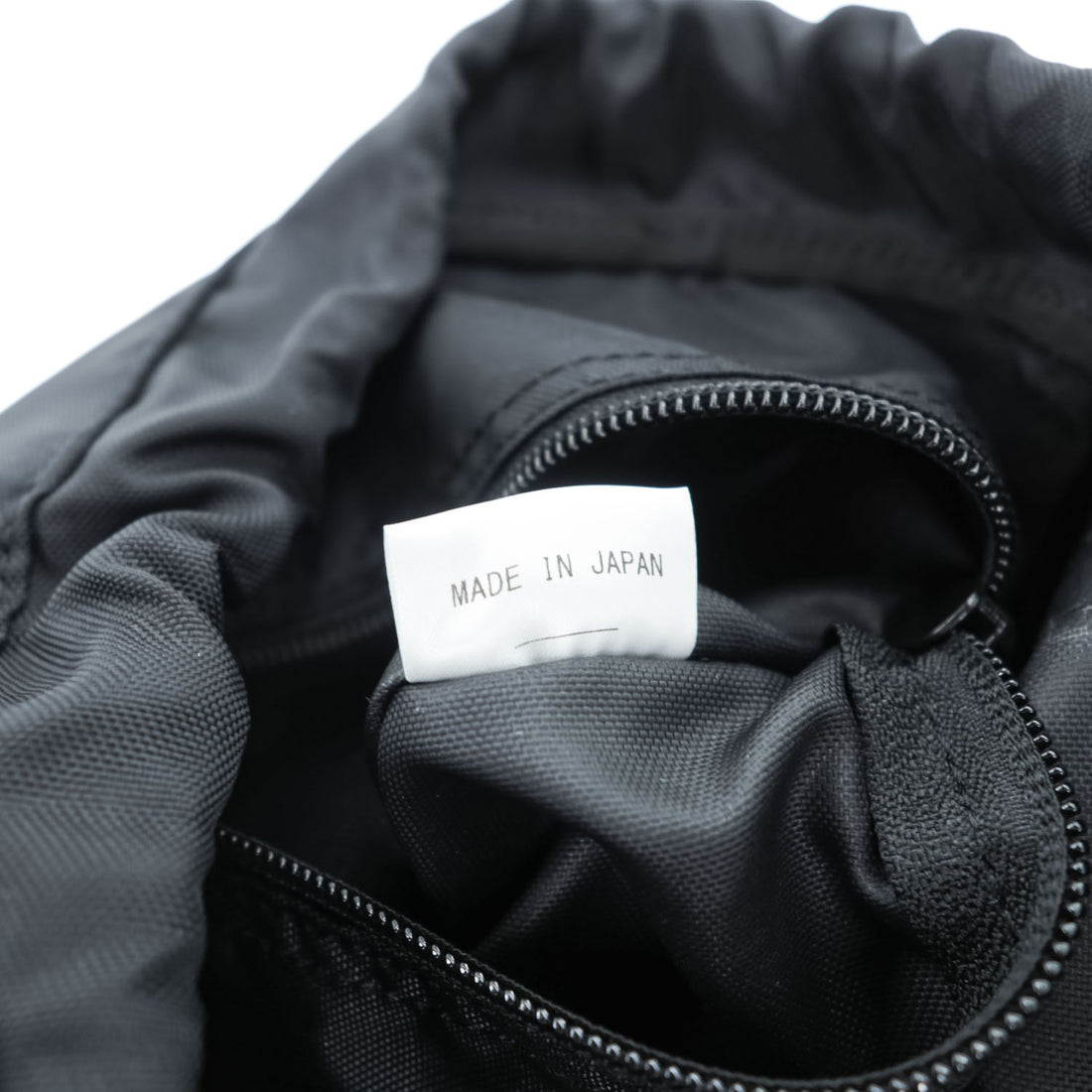 BRIEFING Made in Japan Black Nylon Drawstring Shoulder Bag