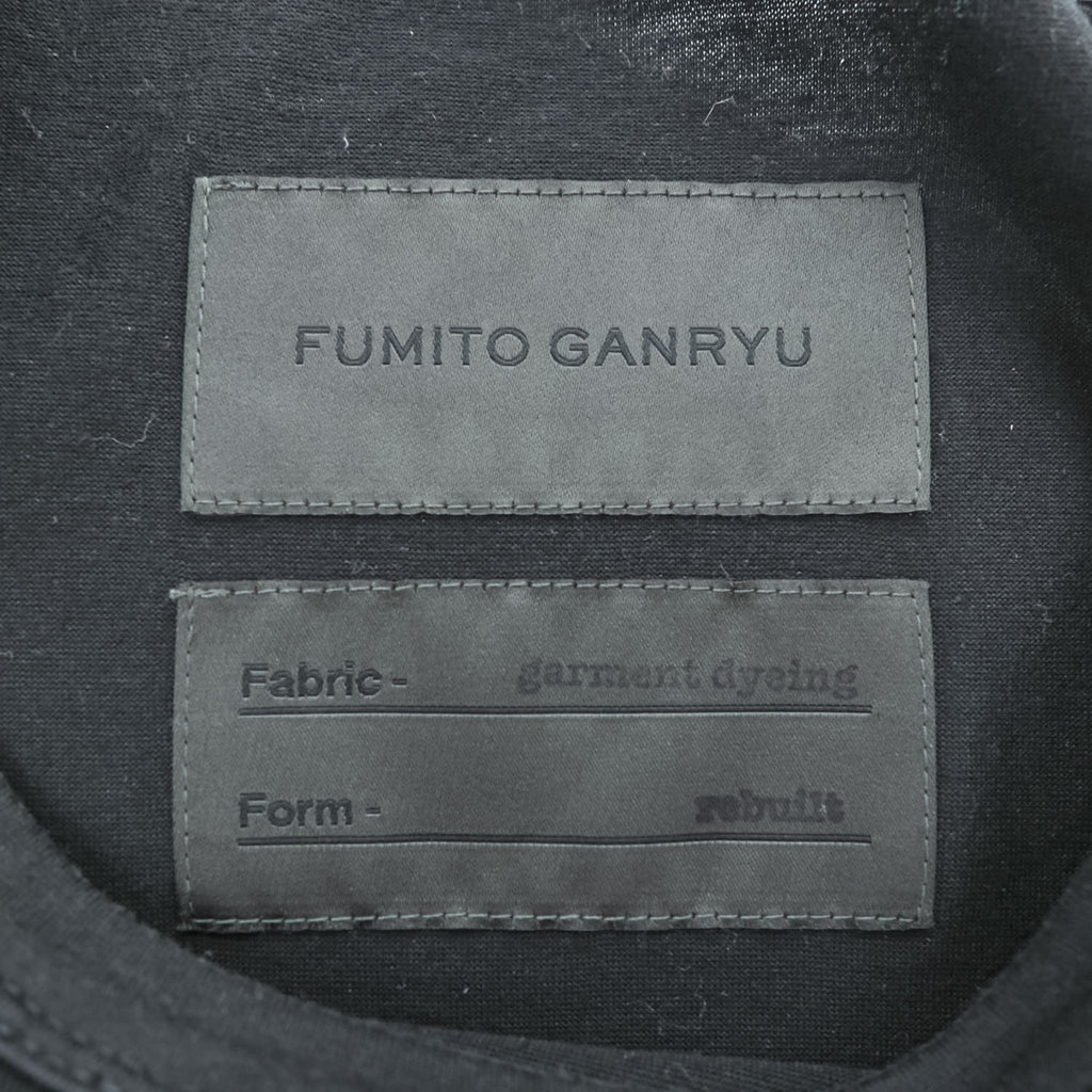 FUMITO GANRYU リビルド 再構築 Tシャツ S ブラック ワイド REBUILD Garment Dyeing FU3-CU-101 日本製