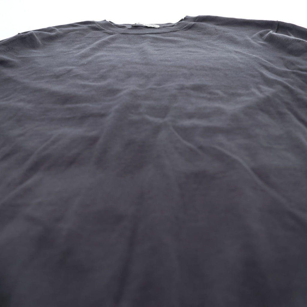 UNITED ARROWS コットンシルク 半袖 ニット M チャコールグレー 1118-199-0505