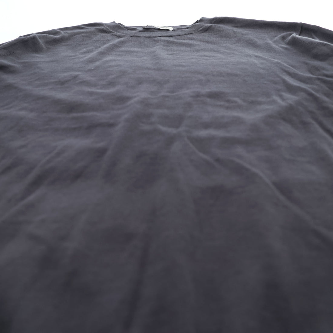 UNITED ARROWS コットンシルク 半袖 ニット M チャコールグレー 1118-199-0505