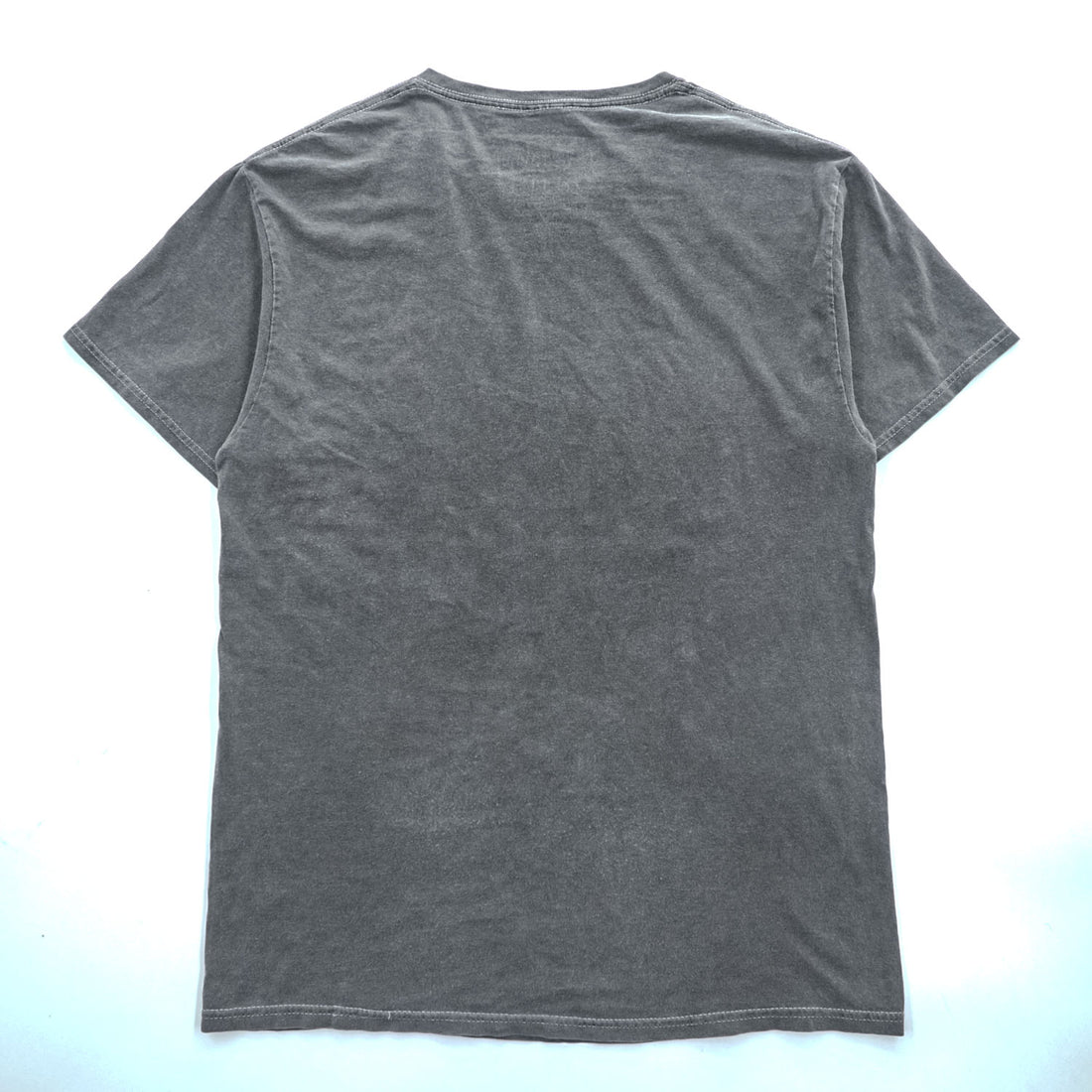 DEATH ROW RECORDS ヒップホップ レーベル スケルトングラフィック Tシャツ M グレーフェード ウォッシュ加工 Ripple Junction