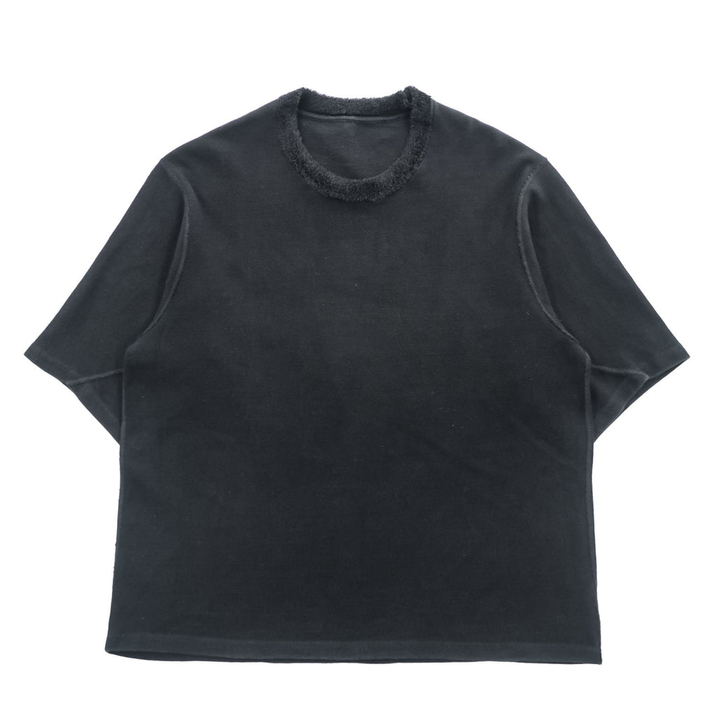 BRU NA BOINNE 日本製 パイルネック Tシャツ L ブラック 8258
