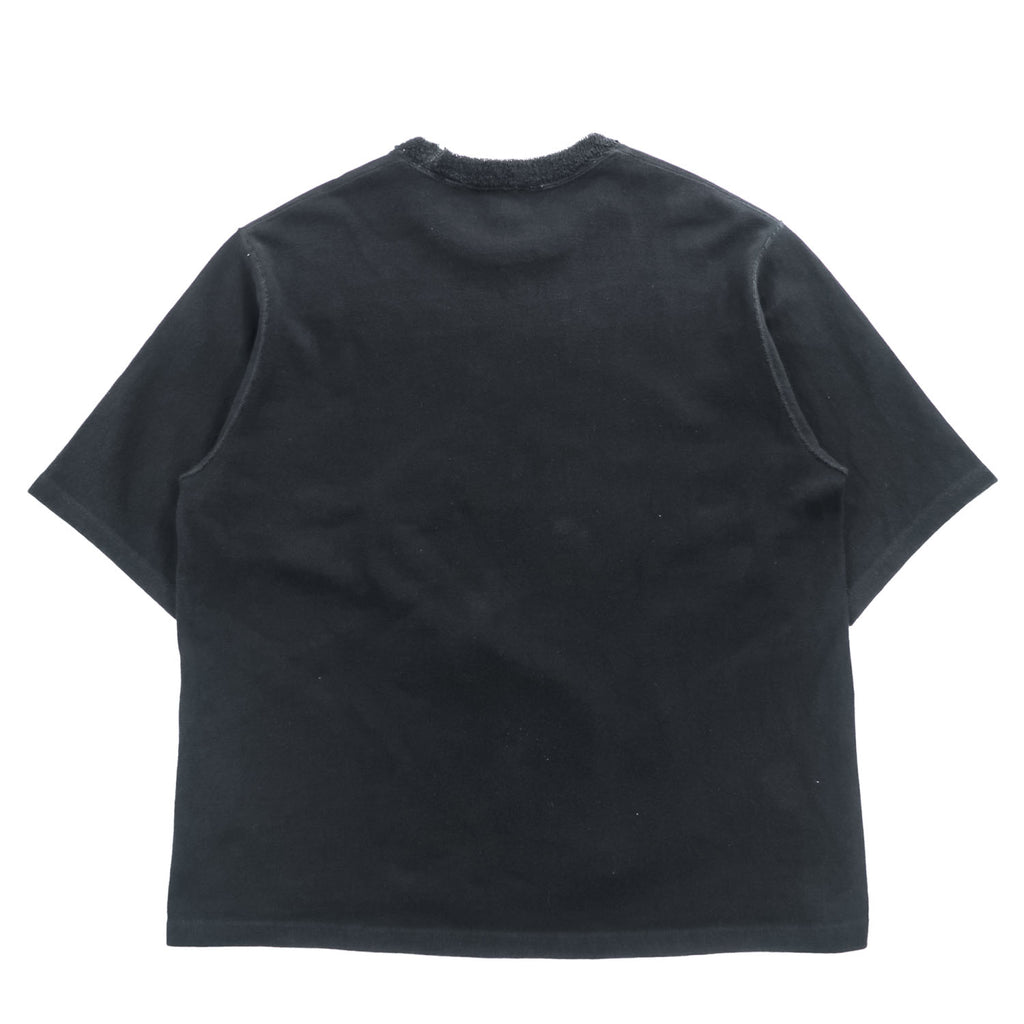 BRU NA BOINNE 日本製 パイルネック Tシャツ L ブラック 8258