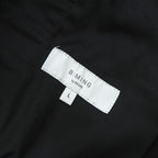 B:MING by BEAMS ワイドイージーパンツ L ブラック ストレッチ ドローコード 裏起毛 オーバーパンツ 92-24-0474-147
