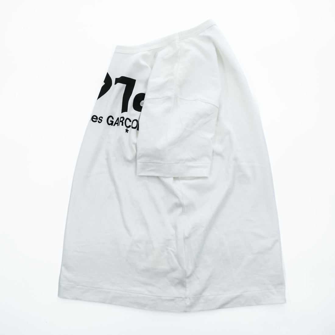 PLAY COMME des GARÇONS Inverted Logo Heart T-Shirt White Size M AZ-T068