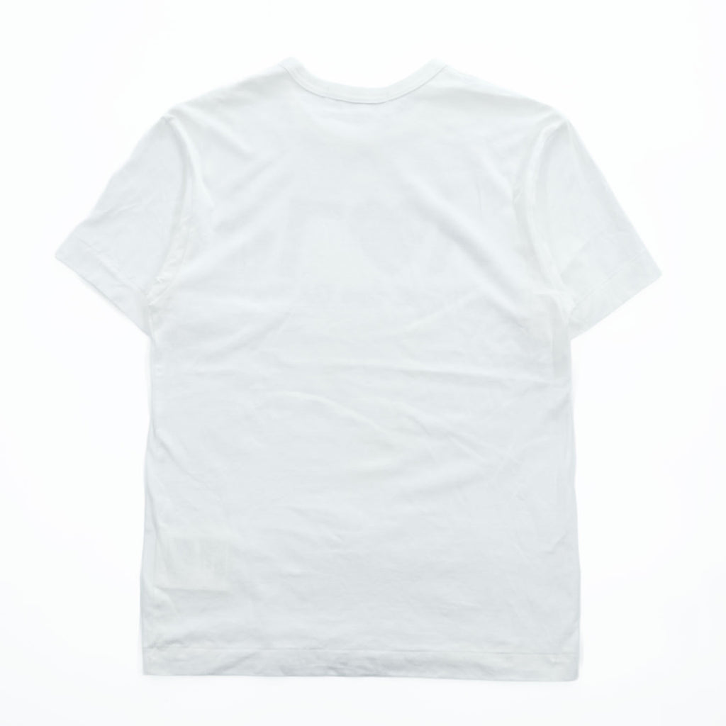 PLAY COMME des GARÇONS Inverted Logo Heart T-Shirt White Size M AZ-T068