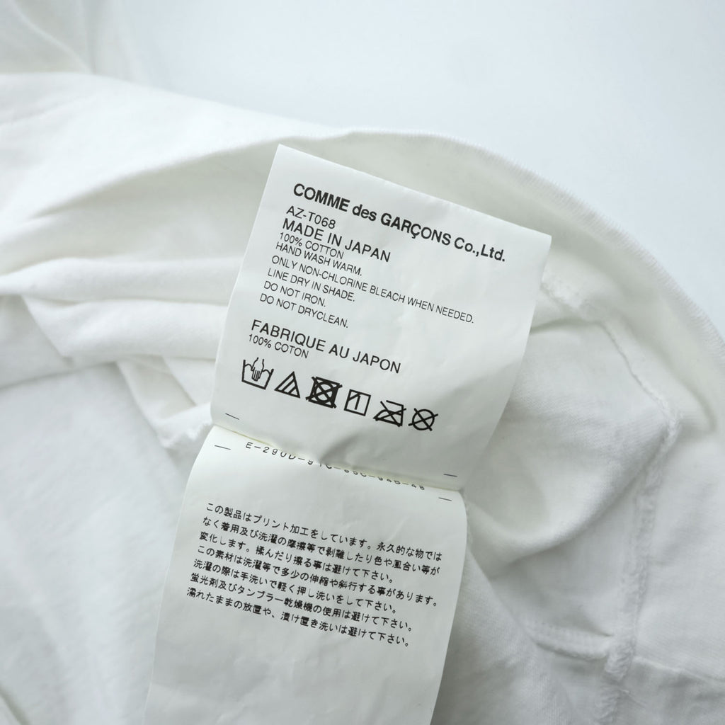PLAY COMME des GARÇONS Inverted Logo Heart T-Shirt White Size M AZ-T068