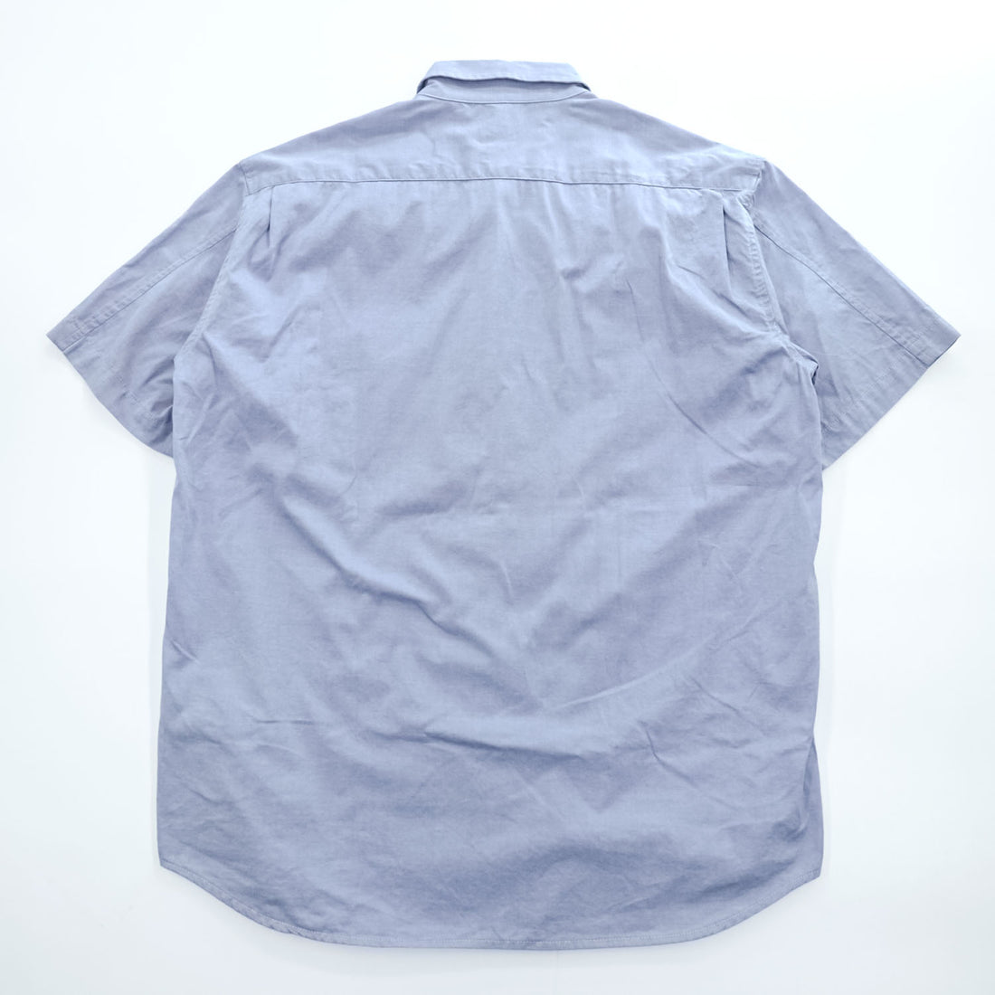 STUSSY 90年代 USA製 ヴィンテージ 半袖 オックスフォードシャツ L ブルー 紺タグ
