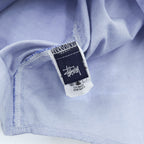 STUSSY 90年代 USA製 ヴィンテージ 半袖 オックスフォードシャツ L ブルー 紺タグ