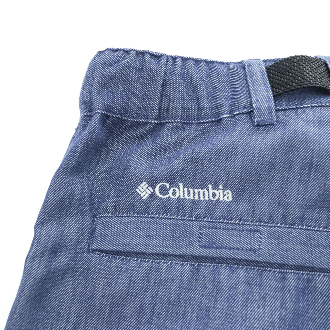 Columbia シェル アウトドア 2WAY コンバーチブルパンツ OMNI-SHIELD ショートパンツ M ブルー ベルト付 ドローコード PM4423