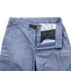 Columbia シェル アウトドア 2WAY コンバーチブルパンツ OMNI-SHIELD ショートパンツ M ブルー ベルト付 ドローコード PM4423