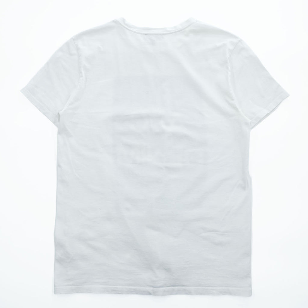 A.P.C. 日本製 APC DENIM グラフィックプリント Tシャツ M ホワイト ブルー 4114413