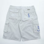 Polo Ralph Lauren 90年代 USA製 ポロチノ カーゴショーツ ショートパンツ ハーフパンツ L ホワイト キャンバス ビッグポニー
