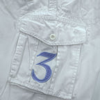 Polo Ralph Lauren 90年代 USA製 ポロチノ カーゴショーツ ショートパンツ ハーフパンツ L ホワイト キャンバス ビッグポニー