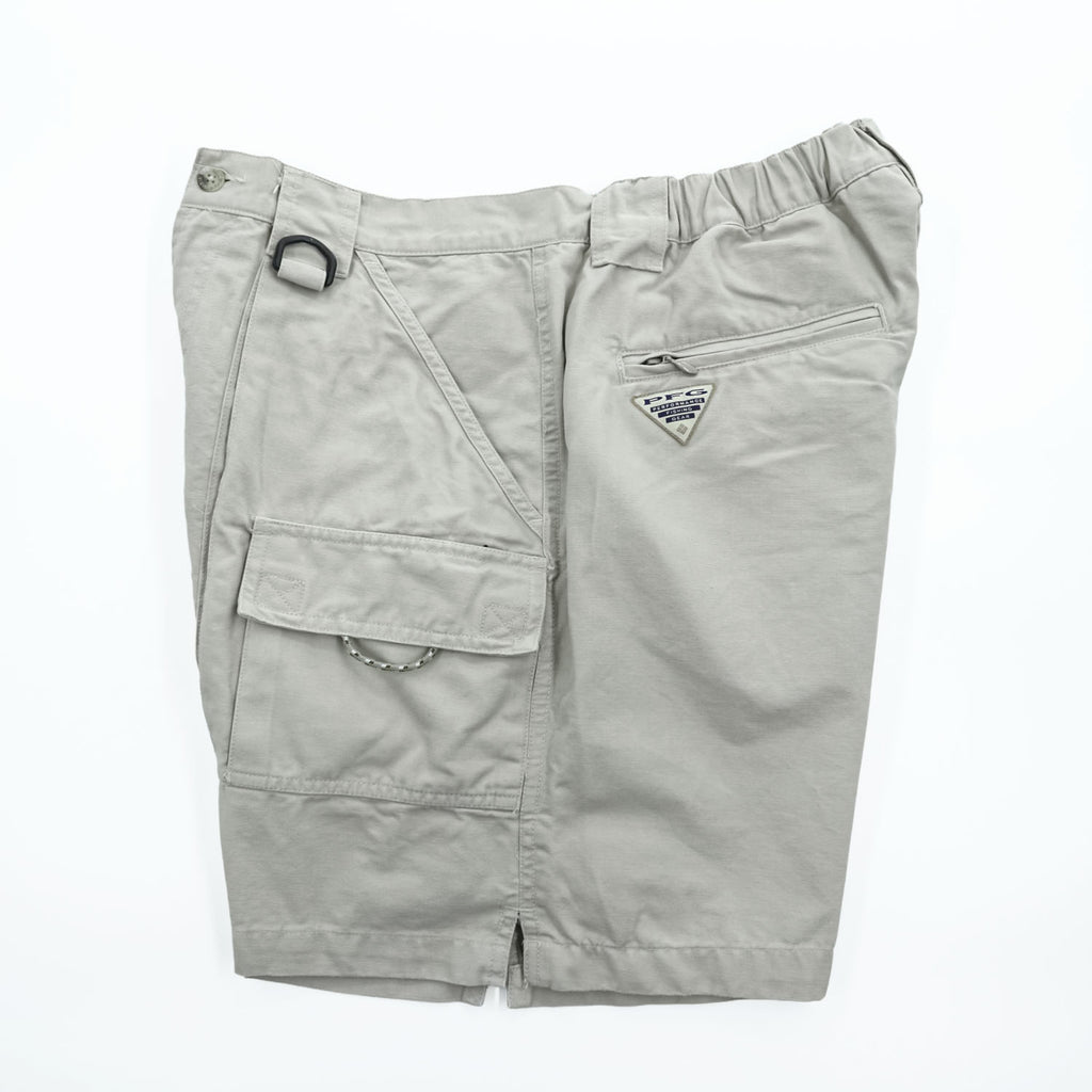 Columbia PFG ブッシュショーツ カーゴショートパンツ ハーフパンツ M ベージュ キャンバス FM8000