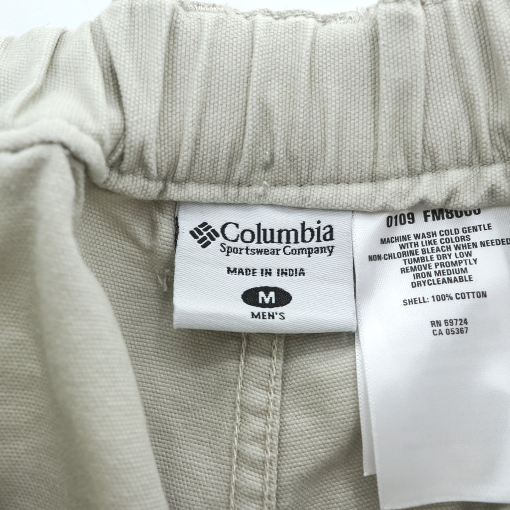 Columbia PFG ブッシュショーツ カーゴショートパンツ ハーフパンツ M ベージュ キャンバス FM8000