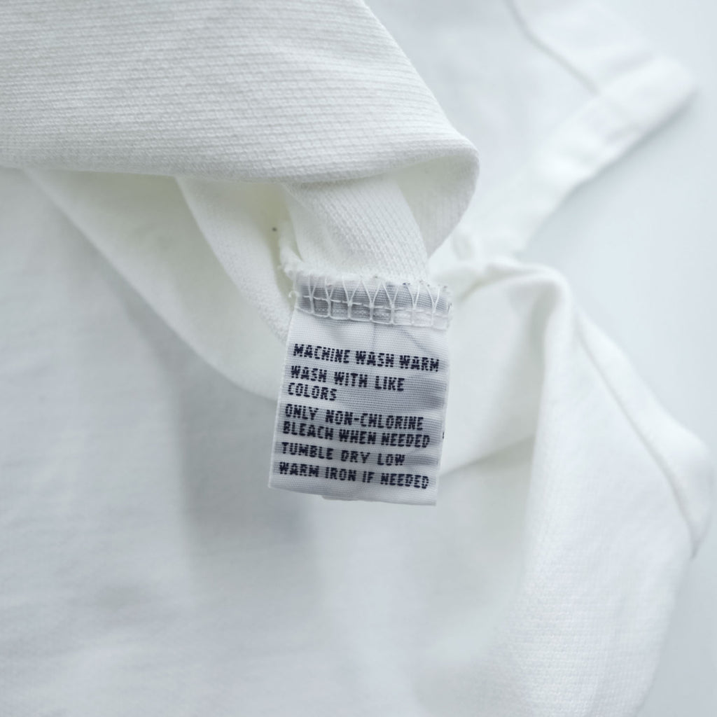 Polo Ralph Lauren 90年代 ヴィンテージ ポロシャツ L ホワイト 刺繍 スモールポニー ロゴ 鹿の子