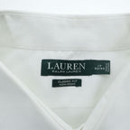 LAUREN RALPH LAUREN 長袖 ドレスシャツ L ホワイト CLASSIC FIT NON IRON