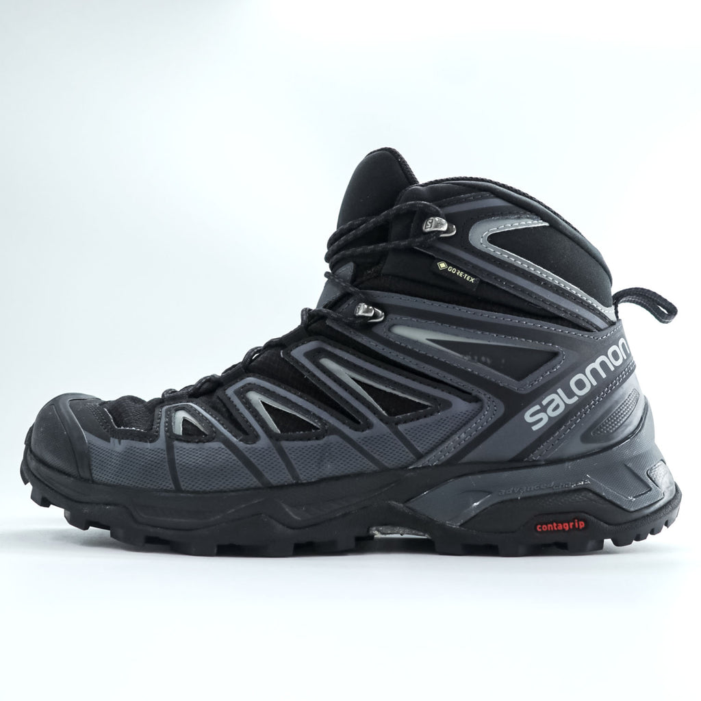 SALOMON X ULTRA 3 MID GORE-TEX トレッキングシューズ ハイキングブーツ 26cm ブラック 防水 ゴアテックス Orthlite 398674