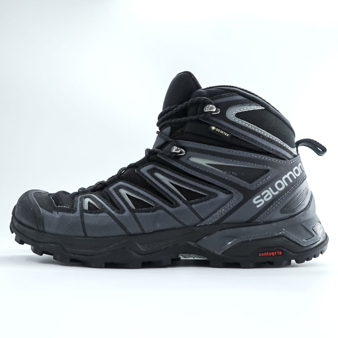 SALOMON X ULTRA 3 MID GORE-TEX トレッキングシューズ ハイキングブーツ 26cm ブラック 防水 ゴアテックス Orthlite 398674