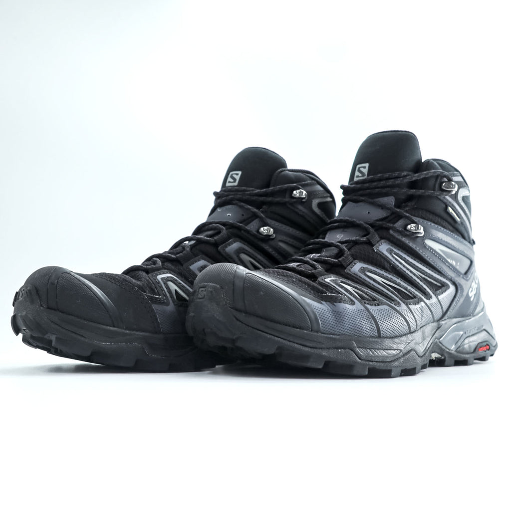 SALOMON X ULTRA 3 MID GORE-TEX トレッキングシューズ ハイキングブーツ 26cm ブラック 防水 ゴアテックス Orthlite 398674