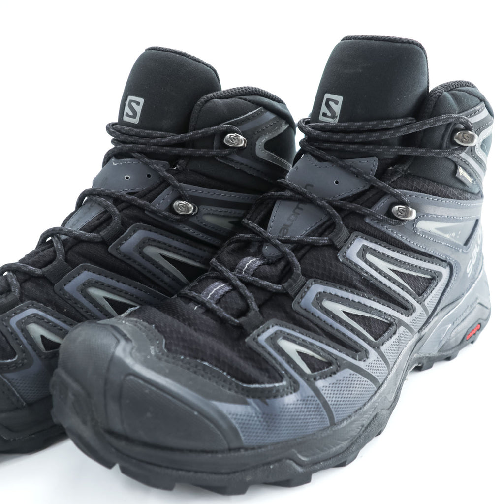 SALOMON X ULTRA 3 MID GORE-TEX トレッキングシューズ ハイキングブーツ 26cm ブラック 防水 ゴアテックス Orthlite 398674