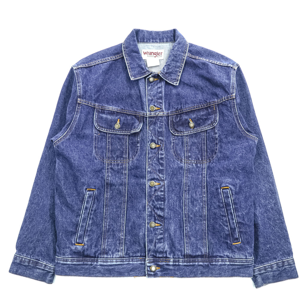 Wrangler デニムジャケット Gジャン L インディゴ ブルー RUGGED WEAR RJK30AN