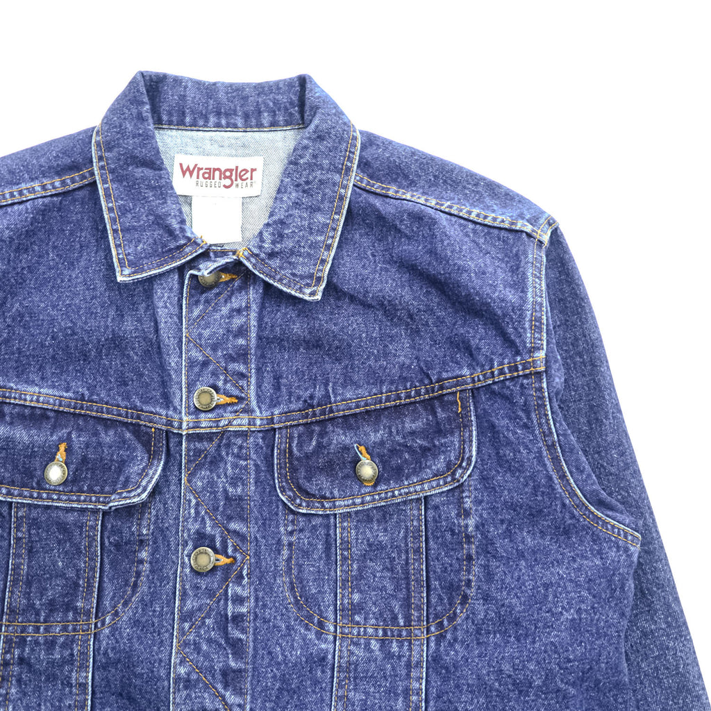 Wrangler デニムジャケット Gジャン L インディゴ ブルー RUGGED WEAR RJK30AN