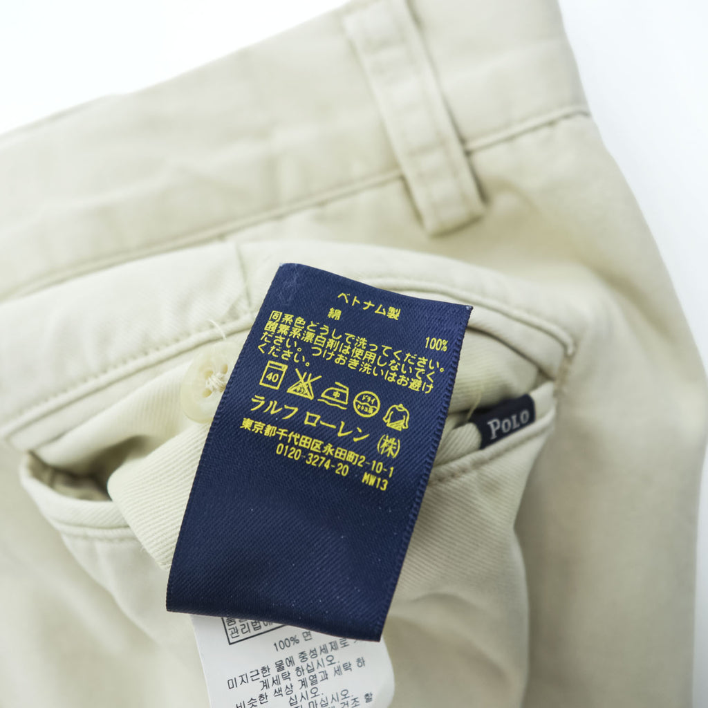 Polo Ralph Lauren スリムフィット コットン チノパンツ M ベージュ SLIM FIT