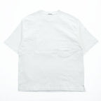 AURALEE 日本製 ポケット Tシャツ XL ホワイト シングルステッチ STAND UP TEE A9ST01SU