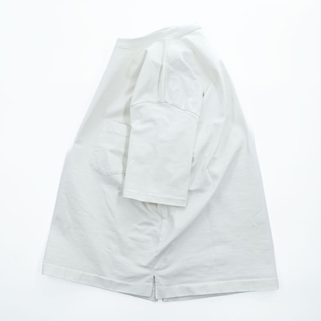 AURALEE 日本製 ポケット Tシャツ XL ホワイト シングルステッチ STAND UP TEE A9ST01SU