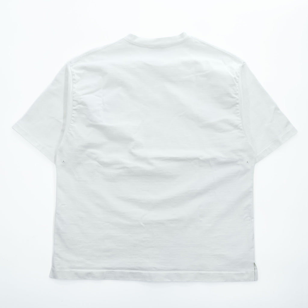AURALEE 日本製 ポケット Tシャツ XL ホワイト シングルステッチ STAND UP TEE A9ST01SU