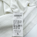AURALEE 日本製 ポケット Tシャツ XL ホワイト シングルステッチ STAND UP TEE A9ST01SU