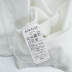 AURALEE 日本製 ポケット Tシャツ XL ホワイト シングルステッチ STAND UP TEE A9ST01SU