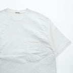 AURALEE 日本製 ポケット Tシャツ XL ホワイト シングルステッチ STAND UP TEE A9ST01SU