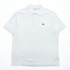 LACOSTE ポロシャツ L ホワイト ワンポイントロゴ CLASSIC FIT 鹿の子 FA10640