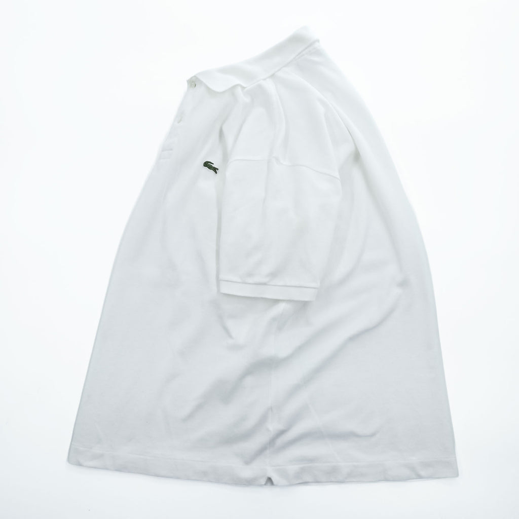 LACOSTE ポロシャツ L ホワイト ワンポイントロゴ CLASSIC FIT 鹿の子 FA10640