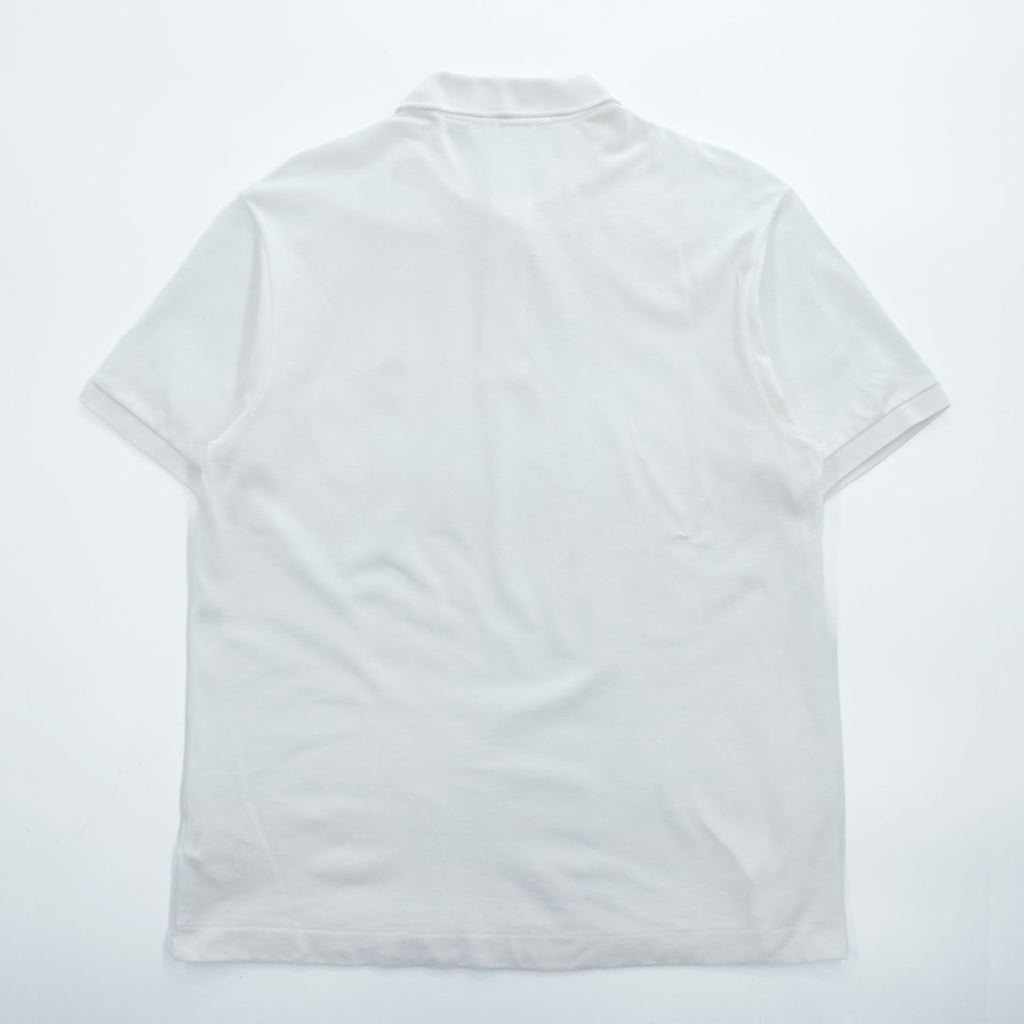 LACOSTE ポロシャツ L ホワイト ワンポイントロゴ CLASSIC FIT 鹿の子 FA10640