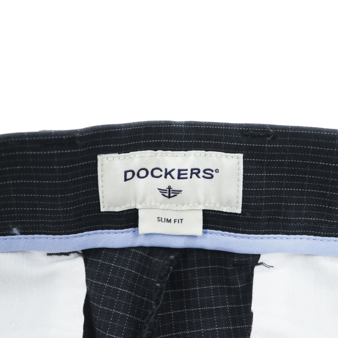 DOCKERS ( Levi's ) スリムフィット ピンストライプ ストレッチパンツ M ブラック チェック SLIM FIT