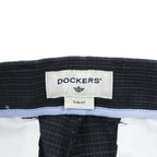 DOCKERS ( Levi's ) スリムフィット ピンストライプ ストレッチパンツ M ブラック チェック SLIM FIT