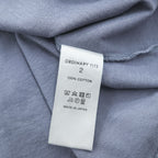 ORDINARY FITS 日本製 クルーネック Tシャツ M ブルーグレー コットン100%