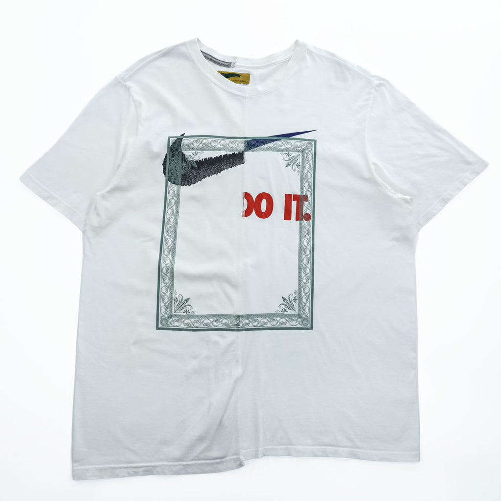 HURRAY HURRAY 日本製 composition Remake Tシャツ L ホワイト NIKE リメイク 再構築 C4026-1